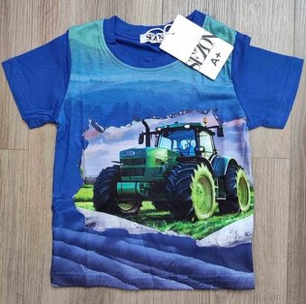 Chlapecké triko s traktorem nové