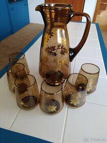 Sklenice skleničky se džbánem 7ks