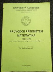 Průvodce předmětem matematika 1 (třetí část) – Uni Pardubice