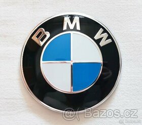 BMW přední i zadní znak modrobílý 82mm, 3pin