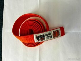 Oranžový pásek ke kimonu - Matsuru