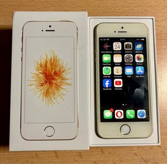 Apple iPhone SE (2016) 16GB Gold 100% batéria