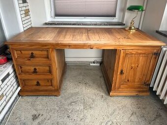 Psací stůl, kancelářský stůl - délka 180cm, masiv