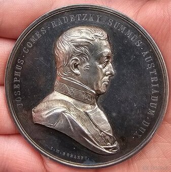 Stříbrná medaile RADETZKY 1848-1849 - TOP stav