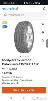 Goodyear PERFORMANCE EfficientGrip 215/50 R17