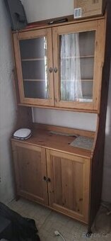 Dřevěný příborník ikea leksvik Antik