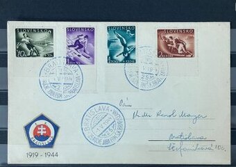 Pamätná obálka 25 rokov ŠK Slovan Bratislava 1944