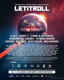 LetItRoll - celofestivalová vstupenka, místo v ravemates