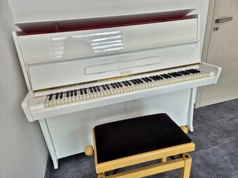 Piano, Pianino Petrof- bilé