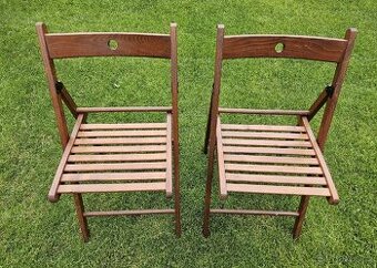 2x SKLÁDACÍ ŽIDLE IKEA TERJE