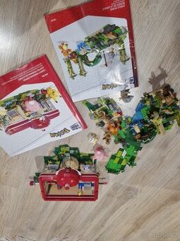 Pokemon stavebnice 8 figurek +2 sestavené modely