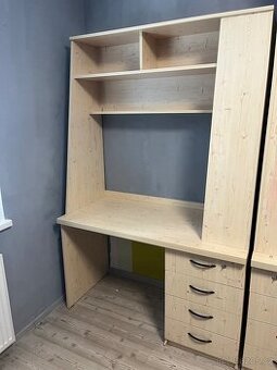 SET 2x Kvalitní dětský stůl a skříň
