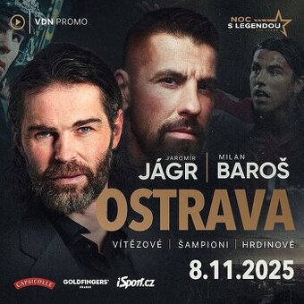 Noc s legendou- Jágr a Baroš 8.11.2025