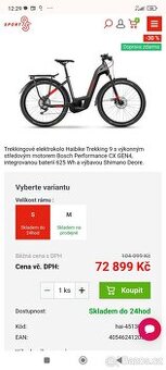 Elektrokolo Haibike trekking 9 cross,vel L