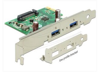 PCI Express->2xUSB Delock 89391 - U3-PCIE1XG205-1S
