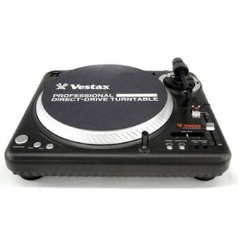2x Vestax PDX 2000 Černý + 2Decksaver + 2 Přenosky + Reloop
