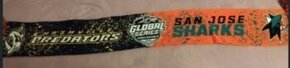 NASHVILLE PREDATORS vs SAN JOSE SHARKS - prodám půlenou šálu