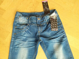 DŽÍNY Crash one, vel. 164