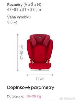 Autosedačka Britax Romer 15-36kg