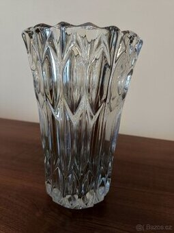 Hutní sklo. Váza. Sklárny Rosice