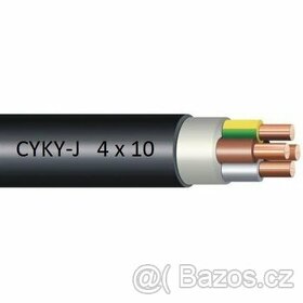 Elektromateriál CYKY-J 4X10 kabel stavební materiál