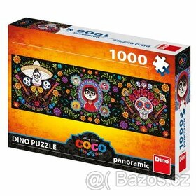 DINO Panoramatické puzzle Coco:Nezapomeň 1000