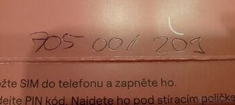 Telefonní číslo 705 001 203
