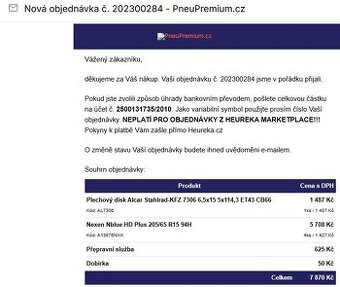 Letní pneu 205/65 R15 94H
