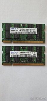4GB (2×2GB) DDR2 pro notebooky.