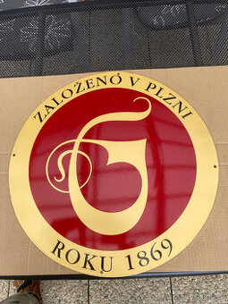 Cedule smaltovaná pivní GAMBRINUS za 1.000 kč s poštou