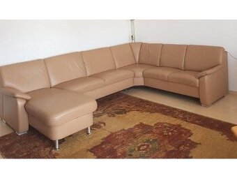 Moderní kožená sedací souprava ve tvaru "U",3437