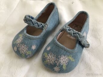 džínové dětské střevíčky vel.20/21 - TOP STAV