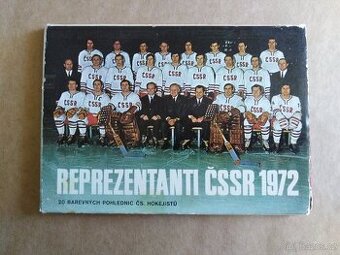 Reprezentanti ČSSR v hokeji 1972,1976,1978-pohlednice