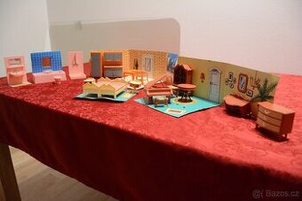 Vintage pokojíčky / nábytek pro panenky, retro, sběratelské