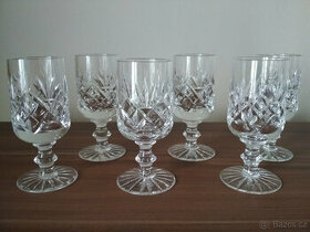 skleničky s brusem - 6 kusů