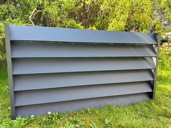 Hliníkový plot, hliníková zástěna do pergoly