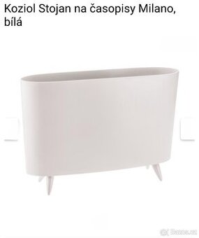 Koziol stojan na časopisy transparentní