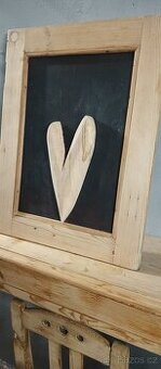 Obraz ze starého rámu okna