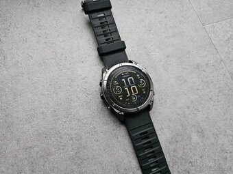 Garmin Fenix 8, 51mm AMOLED Slate Gray/Black Silicone Band