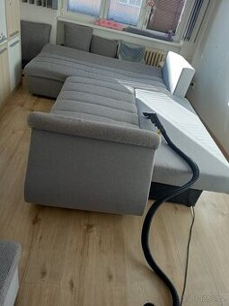 Velká rozkládací sedací souprava s úložným prostorem