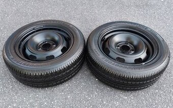 2x disk 6Jx15H2 ET27 s letními pneu BRIDGESTONE 195/65 R15