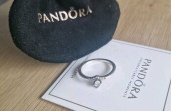 Jako nový dámský stříbrný prsten prstýnek 925 Pandora 56