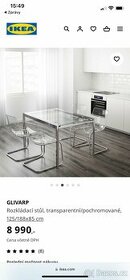 Skleněný stůl Ikea - 1