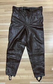 Kožené kalhoty motohlidka VB, SNB, velikost 58