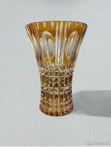 Česká váza Bohemia Art Deco Amber