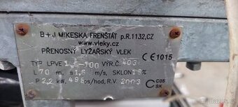 Lyžařský vlek LPVE 1.5-100 - 1