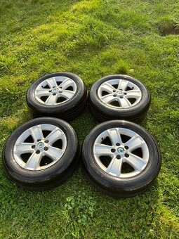 15" ORIGINÁL SKODA OCTAVIA 2  ALU KOLA S LETNÍMI PNEU