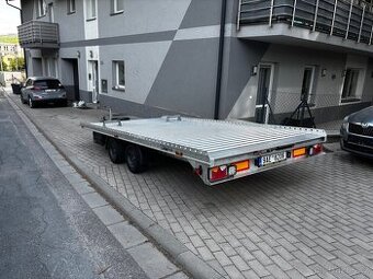 Autoprepravnik Gromex L4.6m 2700kg alu kola top stav