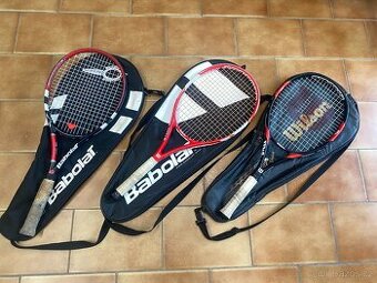 tenisová raketa Wilson a Babolat