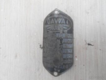 Jawa 98 Robot výrobní štítek